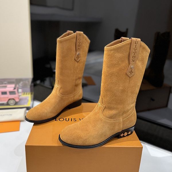 Popular Louis Vuitton Boots Replica LV Rider Line Cowboy 1AD7PJ