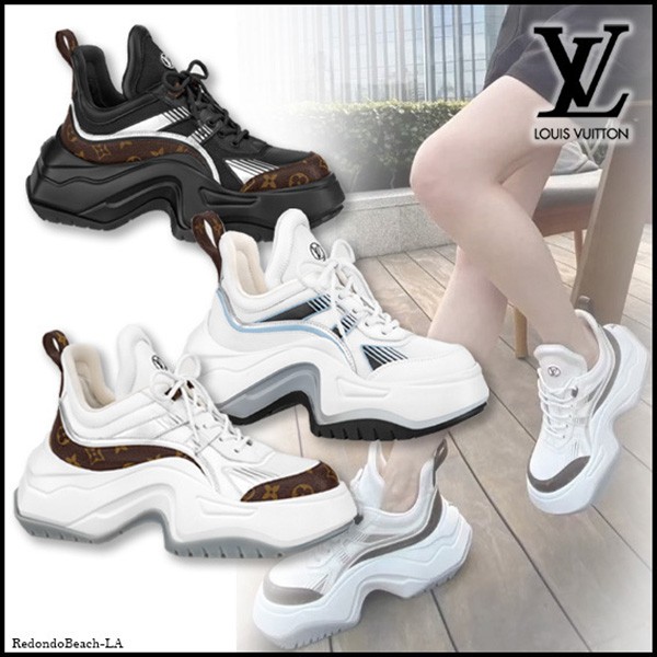 Keiko Kitagawa's favorite platform sneakers ★ Louis Vuitton LV Arclight 2.0? line sneakers [chic and stylish ★] 1ABHZQ