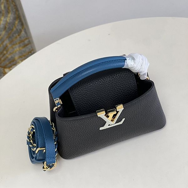 Very popular all over the world? Louis Vuitton Capucines fake Coquille handbag with strap 2 sizes M59653