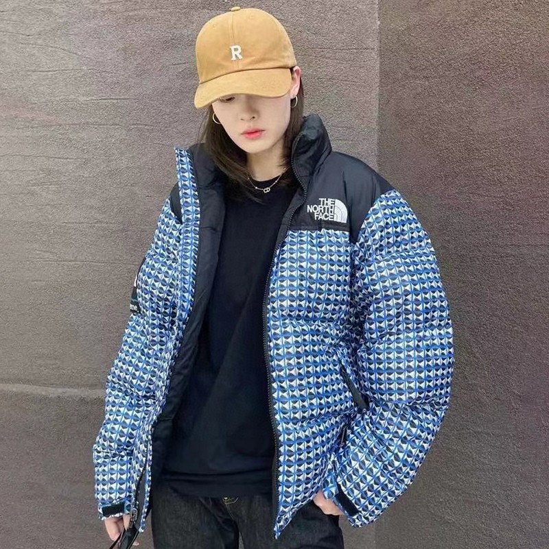 Classic Nuptse Replica Supreme North Face Down Leather Down Jacket Sht29458