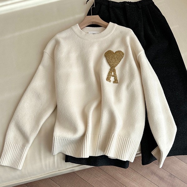 Ami Paris crew neck sweater copy amo85385 Ami Paris crew neck sweater copy amo85385