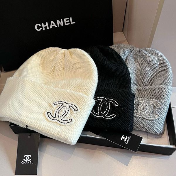24 Autumn/Winter Pre☆Popular Chanel Knit Cap Replica☆3 Colors shm01025 24 Autumn/Winter Pre☆Popular Chanel Knit Cap Replica☆3 Colors shm01025