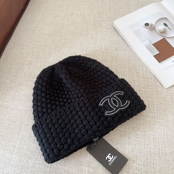 Secured Chanel Coco Mark Replica Knit Hat SHJ04337