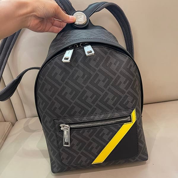 Battle for Fendi Parody Chiodo Diagonal Small Backpack feb41684