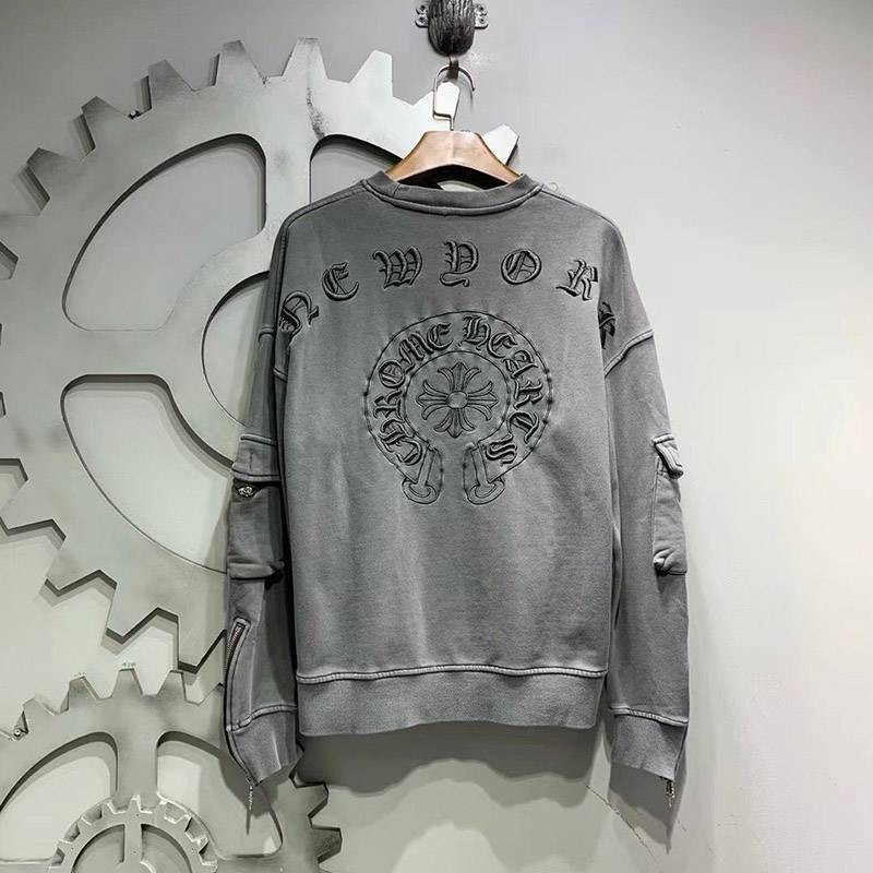 Chrome Hearts Long Sleeve T-Shirt Fake Horseshoe & Star Black [Tracking Included] Kus10523
