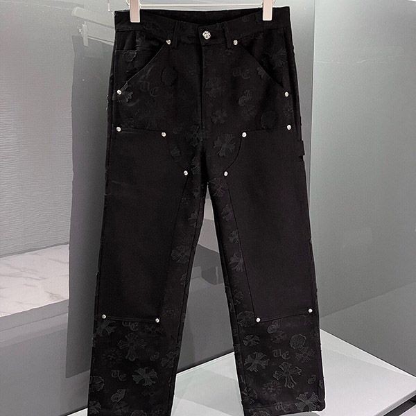 Love at first sight? Chrome Hearts Horseshoe Replica Leggings Black Kuz25031