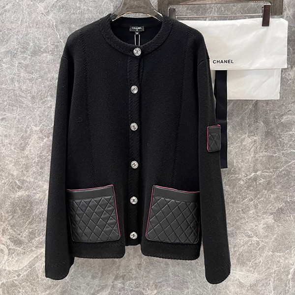 The hottest topic! Chanel cashmere lambskin jacket replica sha65474