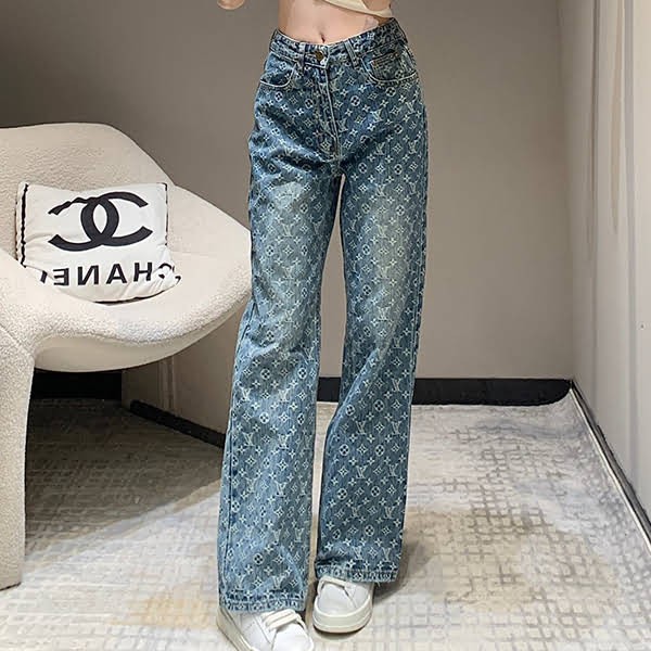 ☆Super popular☆Louis Vuitton replica AC Monogram denim pants vub66575 ☆Super popular☆Louis Vuitton replica AC Monogram denim pants vub66575