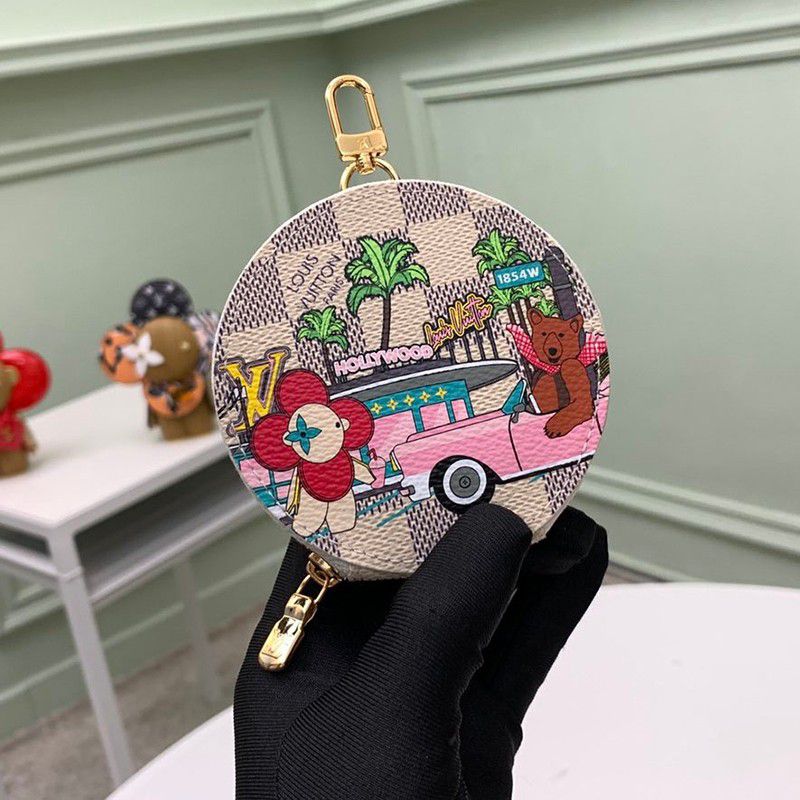 Louis Vuitton Damier Vivienne Circle Coin Case Replica N60493 Sold Out