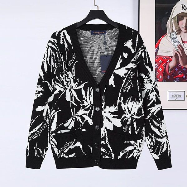 Boutique Louis Vuitton Cardigan Jacquard Knit vue18027 Boutique Louis Vuitton Cardigan Jacquard Knit vue18027