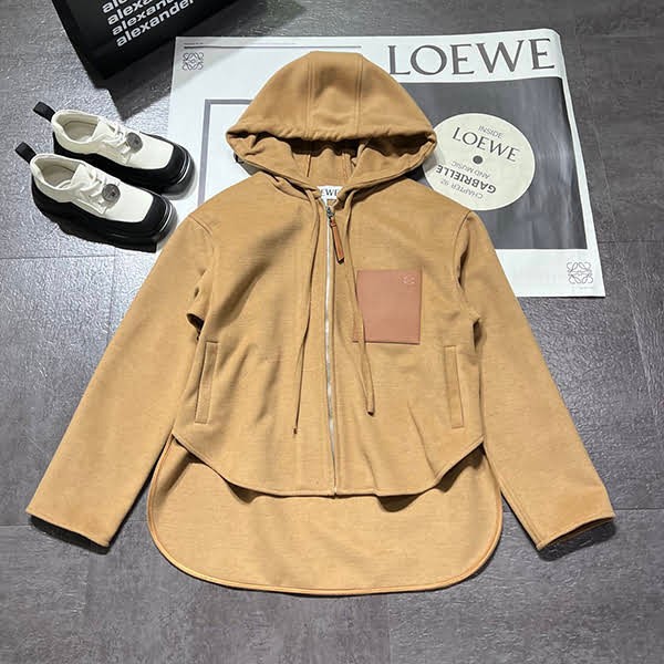 Express delivery Loewe hooded wool jacket parallel import lou29675
