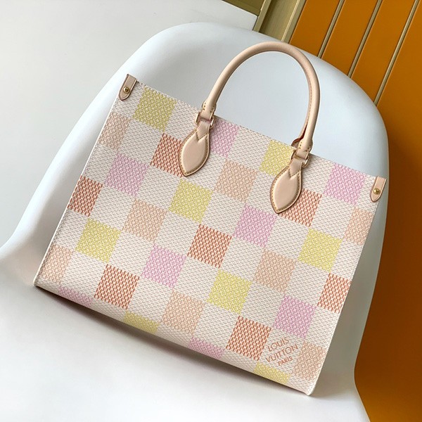 [Great size and refreshing color] Louis Vuitton On the Go MM Replica Tote Bag vub19777