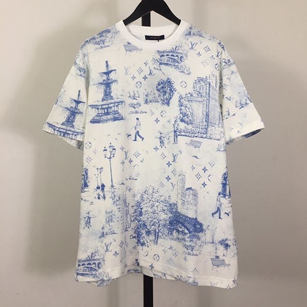 I definitely want this! [Refreshing] Louis Vuitton Printed Cotton T-shirt Replica 1AGJYZ