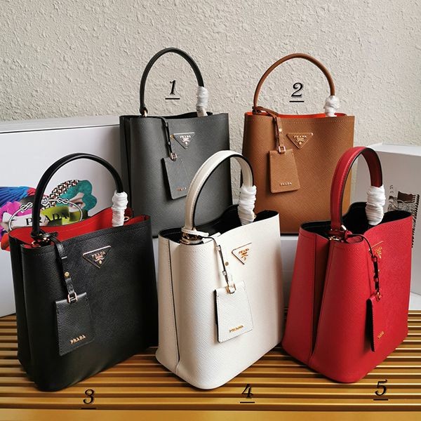 New Spring Prada Panier Saffiano Leather Bag Handbag Replica 5 Colors 1BA212 puv80169