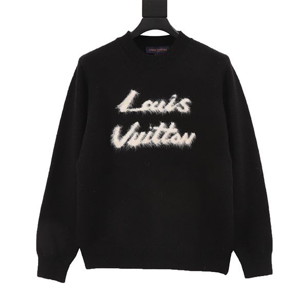 ◆ Chic & Graphical [Louis Vuitton] Brushed Knit Pullover, Cheap 1AGHCR