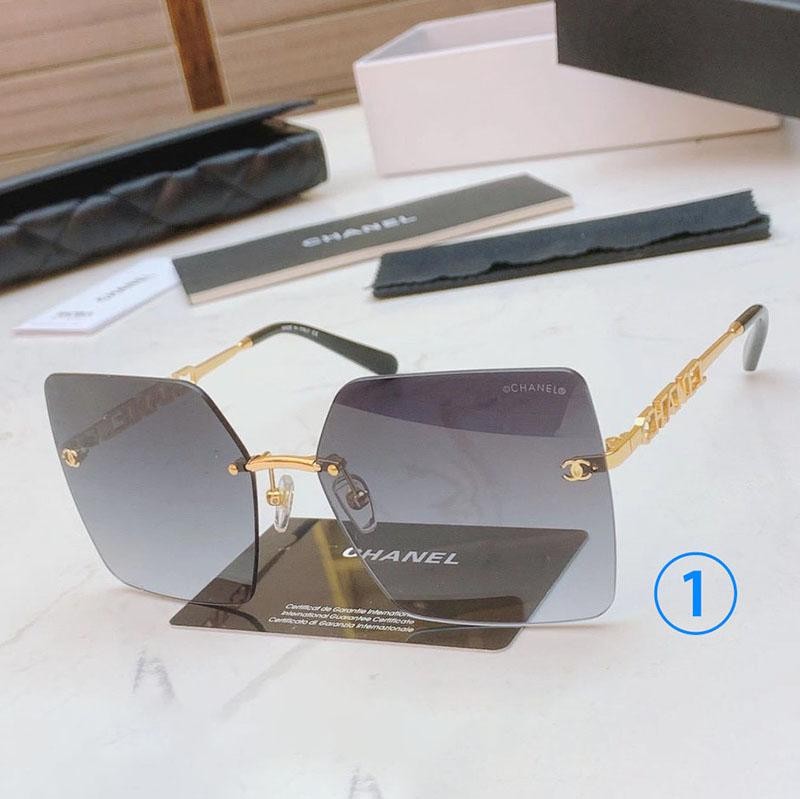 No.1 Popular Chanel Replica Rectangle Shape Sunglasses 6 Colors shu63596
