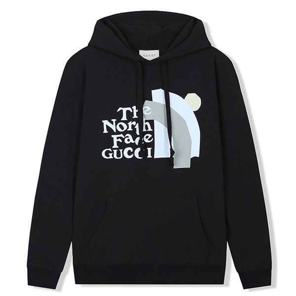 Love at first sight? Gucci North Face replica collaboration long sleeve cotton hoodie gud35855