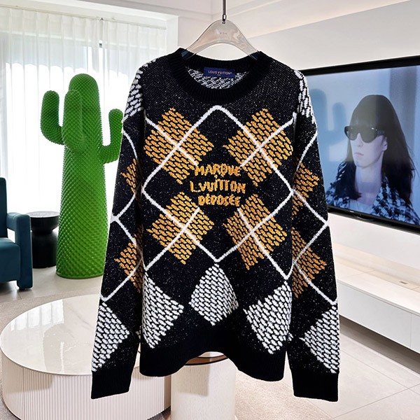 [Great Deal] Louis Vuitton Damier Wool Blend Pullover vud30958