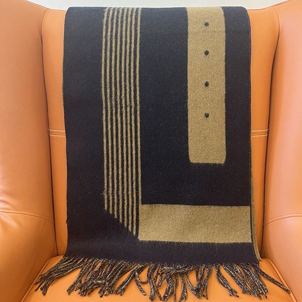 I definitely want this! [Hermes] Fake scarf Casaque Sangle a Boucle cashmere fringe erj15225