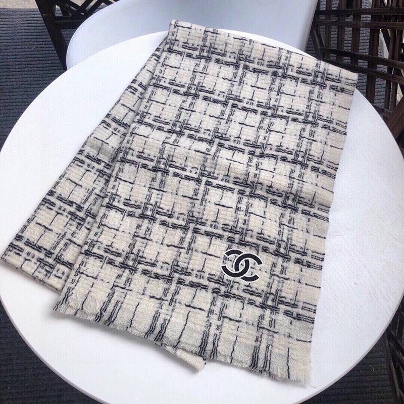 Chanel Cashmere Check Scarf/Shawl [Replica] 2 colors shy26887