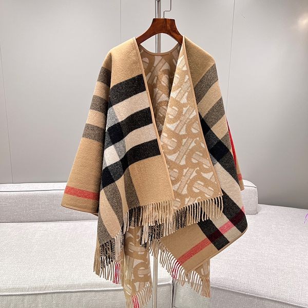Burberry wool cashmere reversible cape, copy 80422191