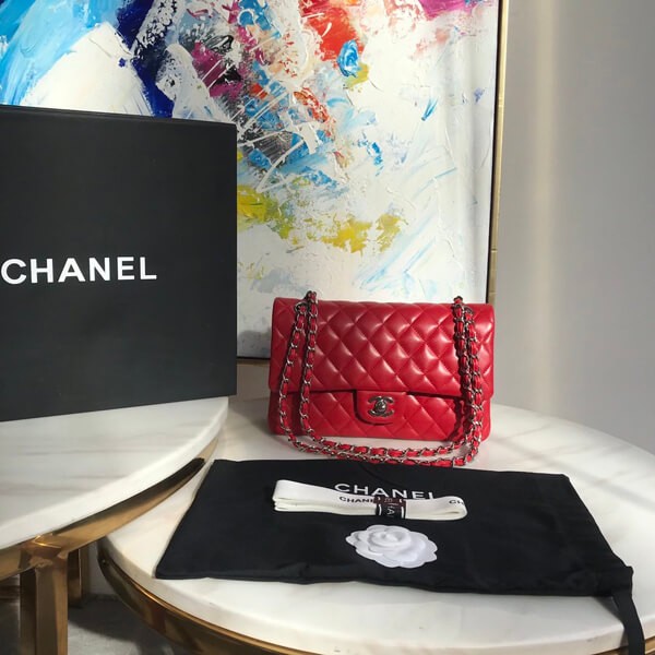 Rare ☆ Chanel Matelasse Chain Bag Replica Red shx06065 Rare ☆ Chanel Matelasse Chain Bag Replica Red shx06065