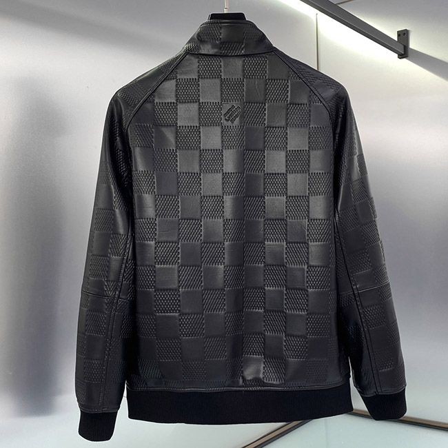 New design Louis Vuitton leather jacket replica vus00657
