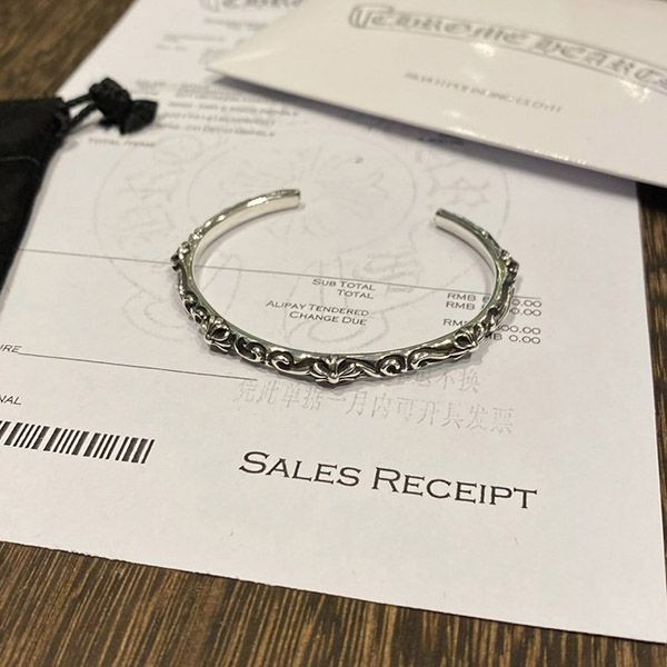 No.1 Popular Chrome Hearts Band Bangle Replica Bracelet Silver Kuy56780 No.1 Popular Chrome Hearts Band Bangle Replica Bracelet Silver Kuy56780