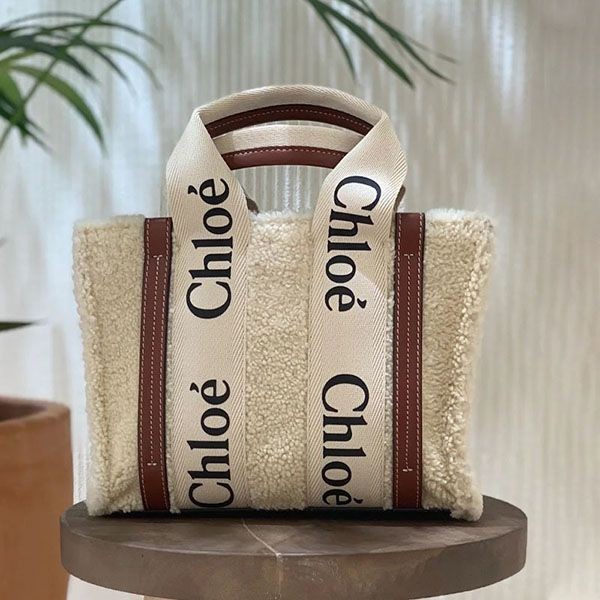 Very popular all over the world? Chloe Woody Replica Tote Bag ◇ Canvas & Leather CHD66690 Very popular all over the world? Chloe Woody Replica Tote Bag ◇ Canvas & Leather CHD66690