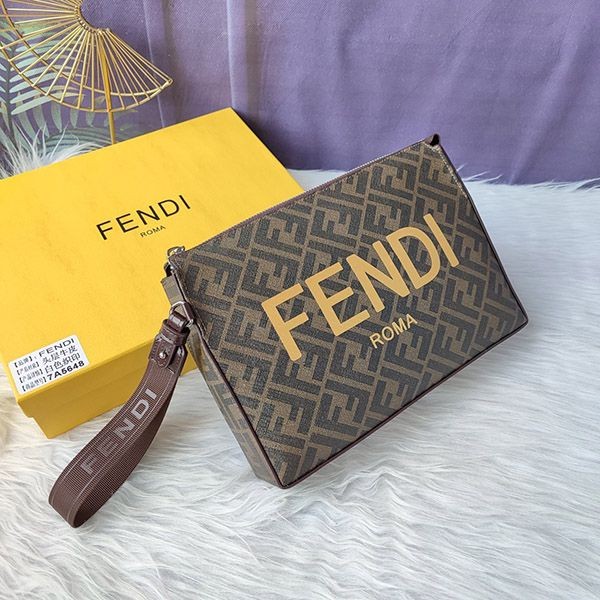☆Super popular☆Fendi☆FF Fabric Slim Clutch Bag Replica 7VA564AJJ4F1HR8 ☆Super popular☆Fendi☆FF Fabric Slim Clutch Bag Replica 7VA564AJJ4F1HR8