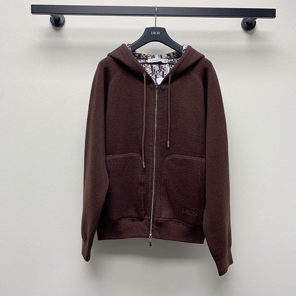 Dior hooded reversible logo parka replica del40791