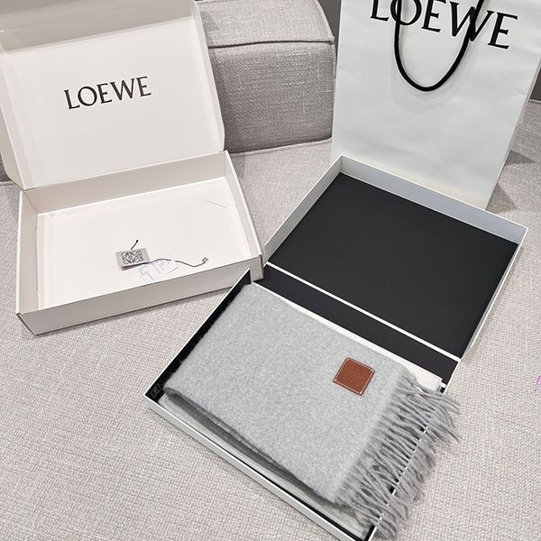 An eye-catching item! [Loewe] Mohair and wool scarf replica F655254X