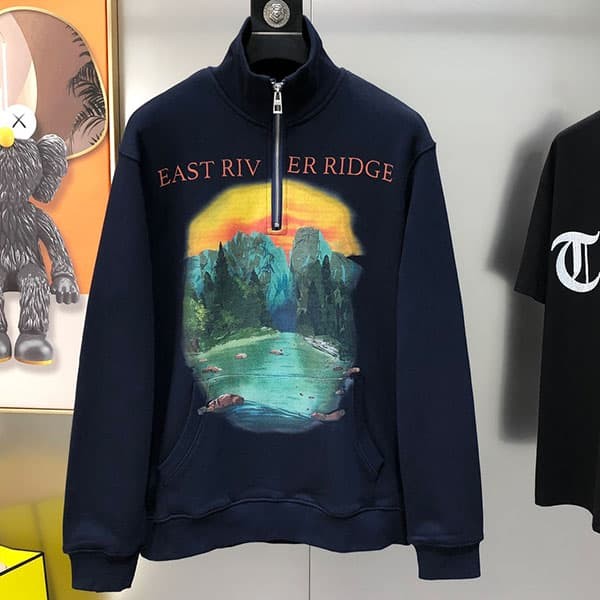 Hard to find fake Loewe zip-up sweatshirt lok49098 Hard to find fake Loewe zip-up sweatshirt lok49098