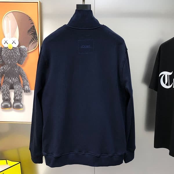 Hard to find fake Loewe zip-up sweatshirt lok49098