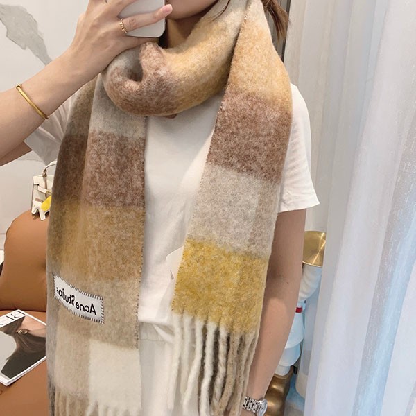 ☆Popular☆Acne Studios Mohair Check Scarf Replica acl56799