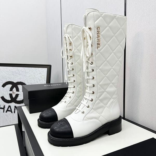 Competitive Chanel Logo Combat Boots Replica shr38525 Competitive Chanel Logo Combat Boots Replica shr38525
