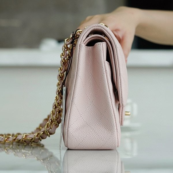 Limited edition Chanel replica caviar skin shoulder bag shd61415