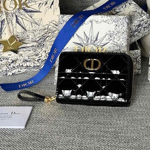 Sold out Lady Dior VOYAGEUR Small Zip Coin Case Replica dep74289