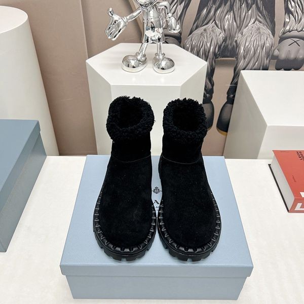 Prada logo suede ankle boots replica pus64644 Prada logo suede ankle boots replica pus64644