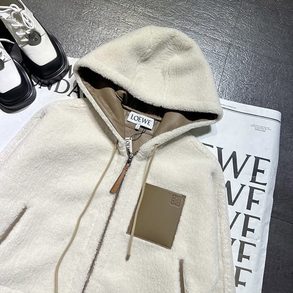 Hard to find Loewe Zip Copy Shirring Sweatshirt lof30475