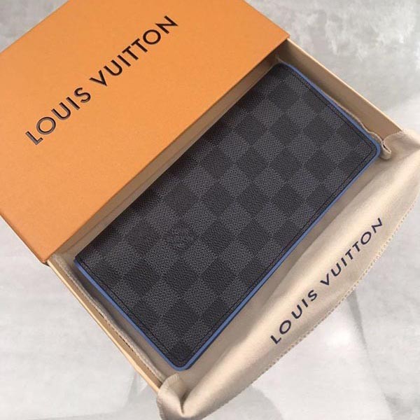 New Louis Vuitton Wallet Replica Leather Damier Canvas Logo N62665 New Louis Vuitton Wallet Replica Leather Damier Canvas Logo N62665