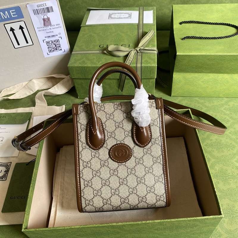 No.1 Popular Gucci Replica Mini Tote Bag with Interlocking G guh80930