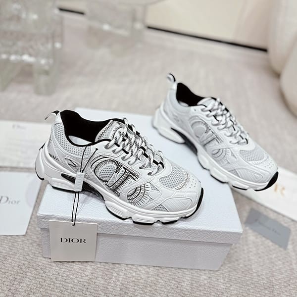 Sold out Dior Chrono Women's Sneakers in Faux Nude Color dep97744