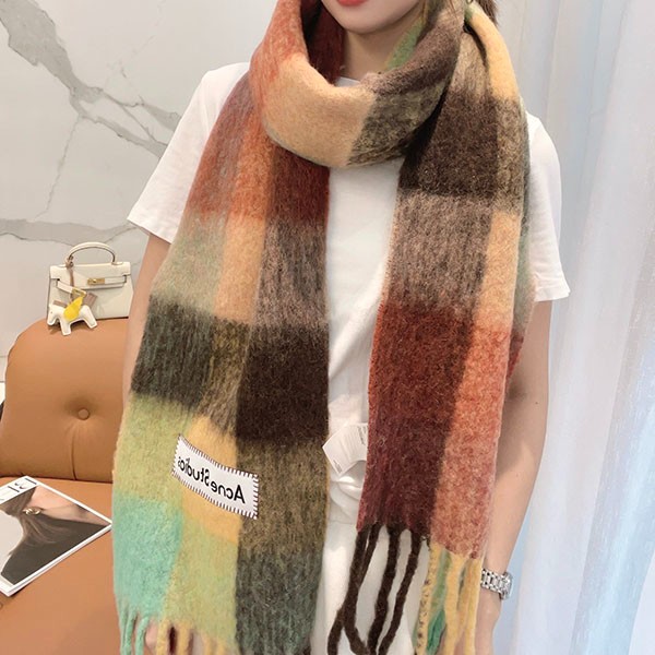 Quick delivery! Acne Studios Mohair Check Scarf aca47946