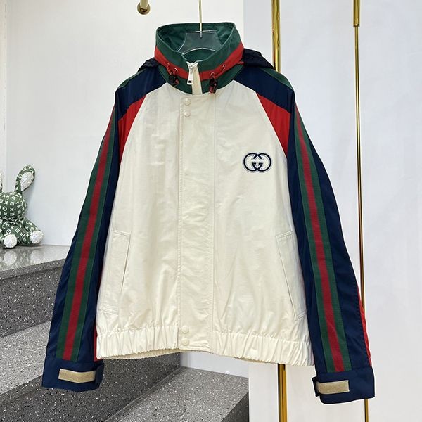 [Cute? New] Gucci GG logo nylon jacket copy gur05016