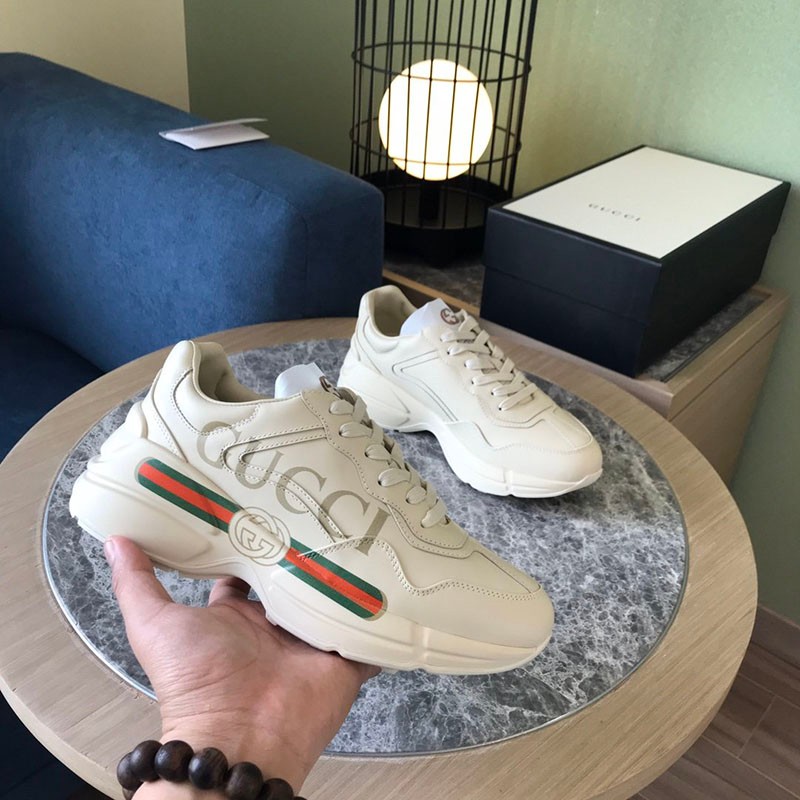 Rare color Gucci Lighton Children's Logo Leather Sneakers Replica guz89755 Rare color Gucci Lighton Children's Logo Leather Sneakers Replica guz89755