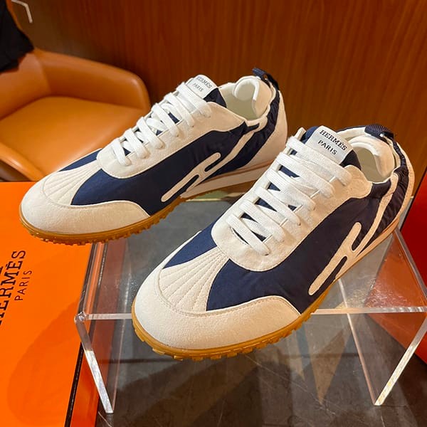 Hermes Jet Sneakers H Goat Suede Replica 4 Colors erp84979 Sold Out