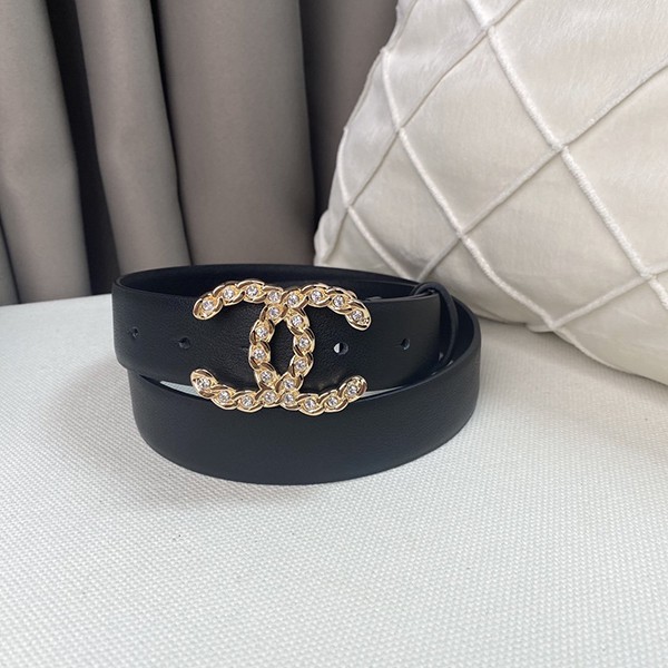 Very popular! Chanel☆ Adult luxury belt replica calfskin 3.0cm shw15294