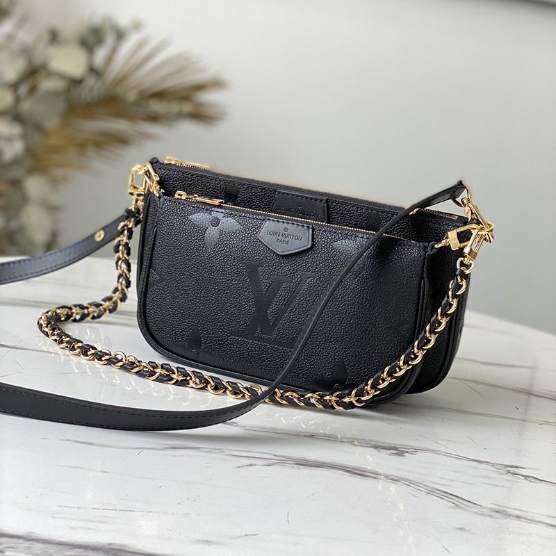 Rare Louis Vuitton Multi Pochette Accessoires Replica Monogram Empreinte Shoulder Bag M80399 Rare Louis Vuitton Multi Pochette Accessoires Replica Monogram Empreinte Shoulder Bag M80399