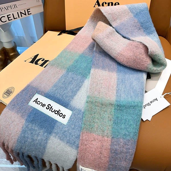 Acne Studios Mohair Check Scarf Replica acj19044